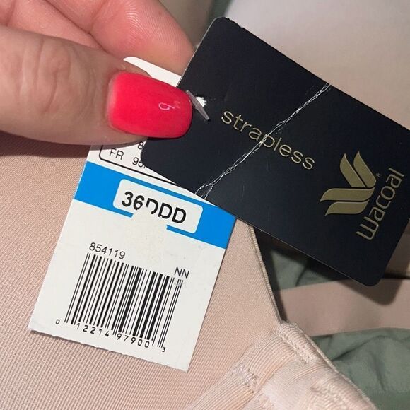 Wacoal NWT Red Carpet Underwire Strapless Bra Full Figure Size 36DDD Natural Nud - Picture 5 of 5